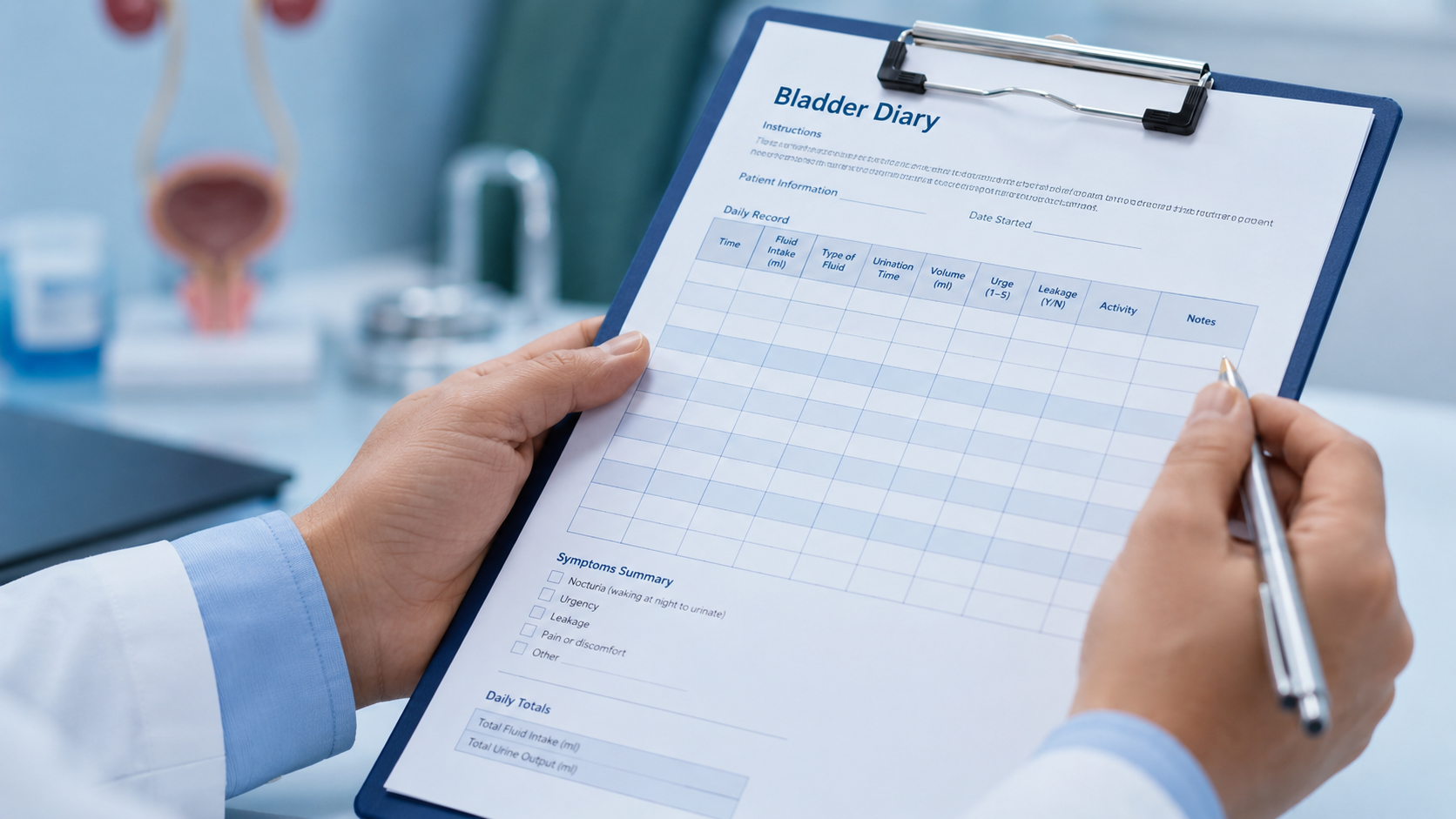 Urologist consultation for urinary urgency and overactive bladder